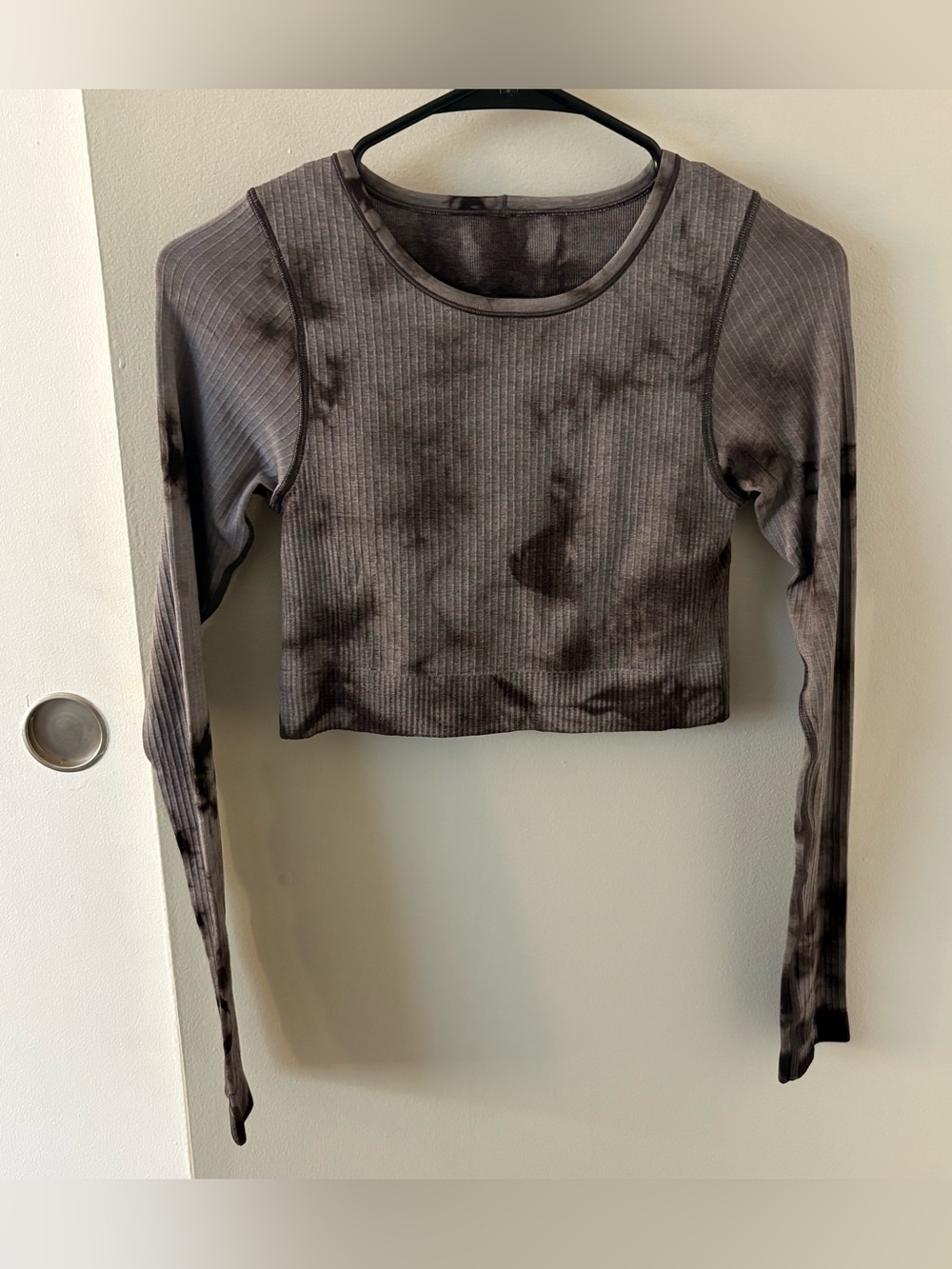 Lululemon Ebb to Street Long Sleeve Shirt Ribbed Tye Dye Size Women’s 4 - Small